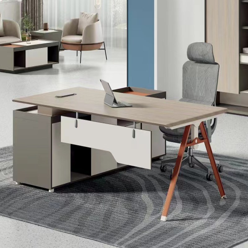 职员办公桌员工卡位简约现代4人时尚屏风财务2人主管经理办公桌椅