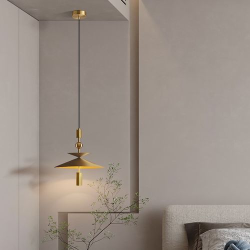 床头吊灯高级感卧室房间玄关吊线灯2024新款氛围感装饰小吊灯