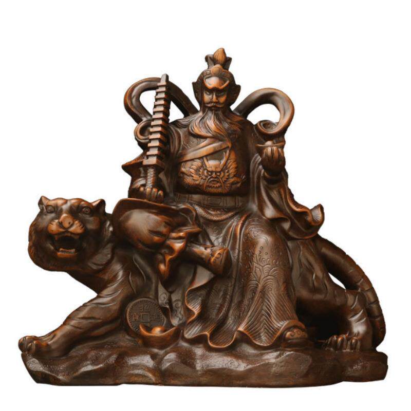 树脂工艺品骑虎赵公明财神摆件店铺家用供奉武神像招财利市开业礼