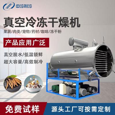 工业冻干机商用大型制冻干粉设备宠物食品果蔬家用真空冷冻干燥机