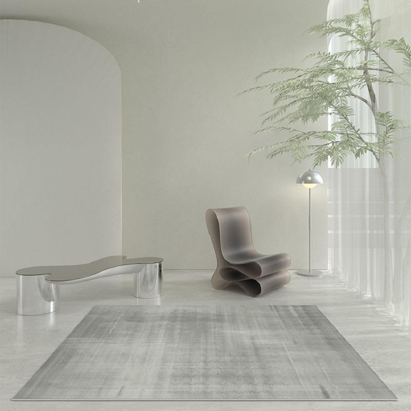 北欧地毯客厅轻奢高级感茶几毯北欧卧室沙发现代简约地垫大块地毯