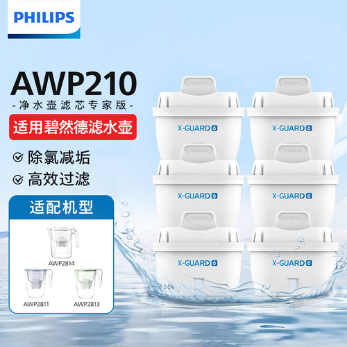 飞利浦净水壶滤芯AWP210原装正品