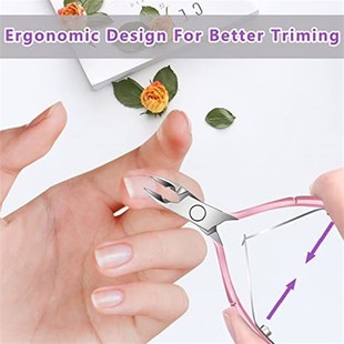 Cuticle Trimmer with Cuticle Pusher and Scissors  Cuticle Re