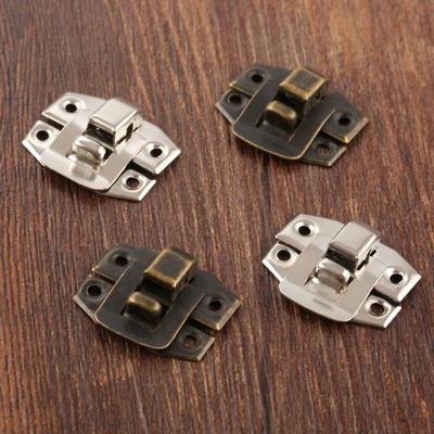 40 Pcs Box Square Buckles Clip Iron Clasp Hasp Furniture Fit