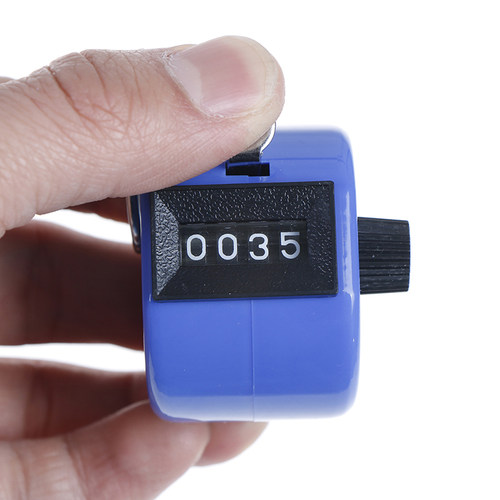 好货Digital Hand Tally Counter 4 Digit Number Hand Held Tall