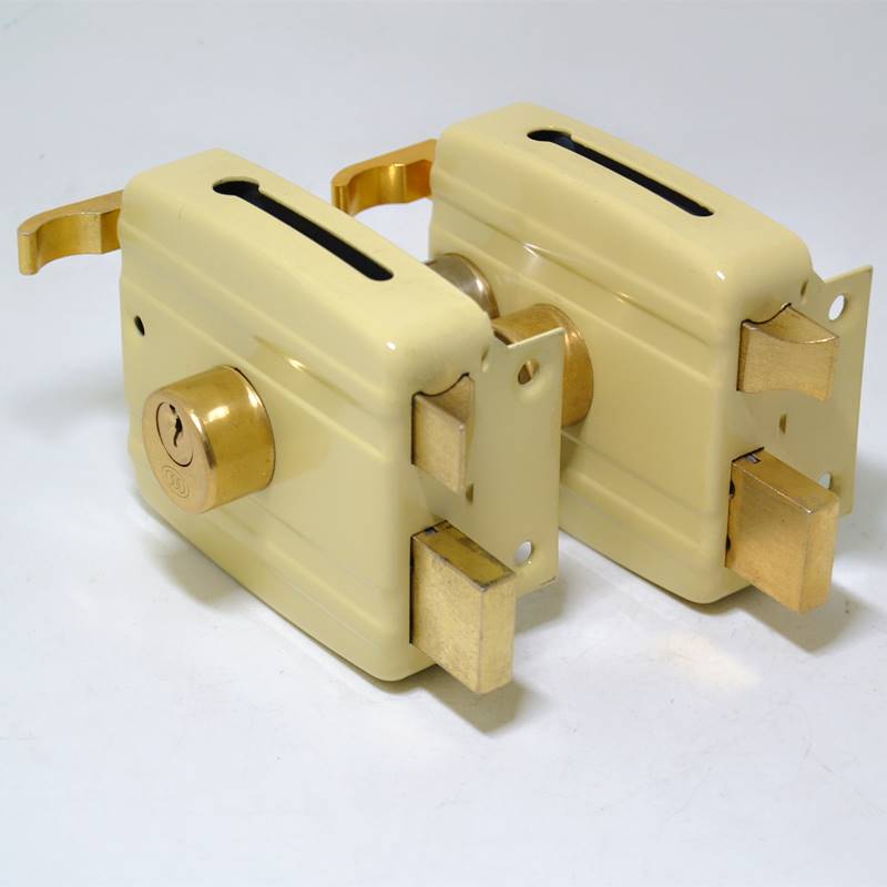 老式防盗锁铁门防盗门锁外装门锁小棚锁大门锁黄锁家用门锁具