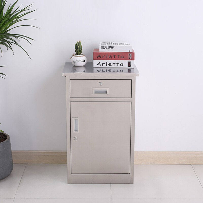 文件柜不锈钢档案柜资料柜一抽一门文件柜(201材质)DJ-