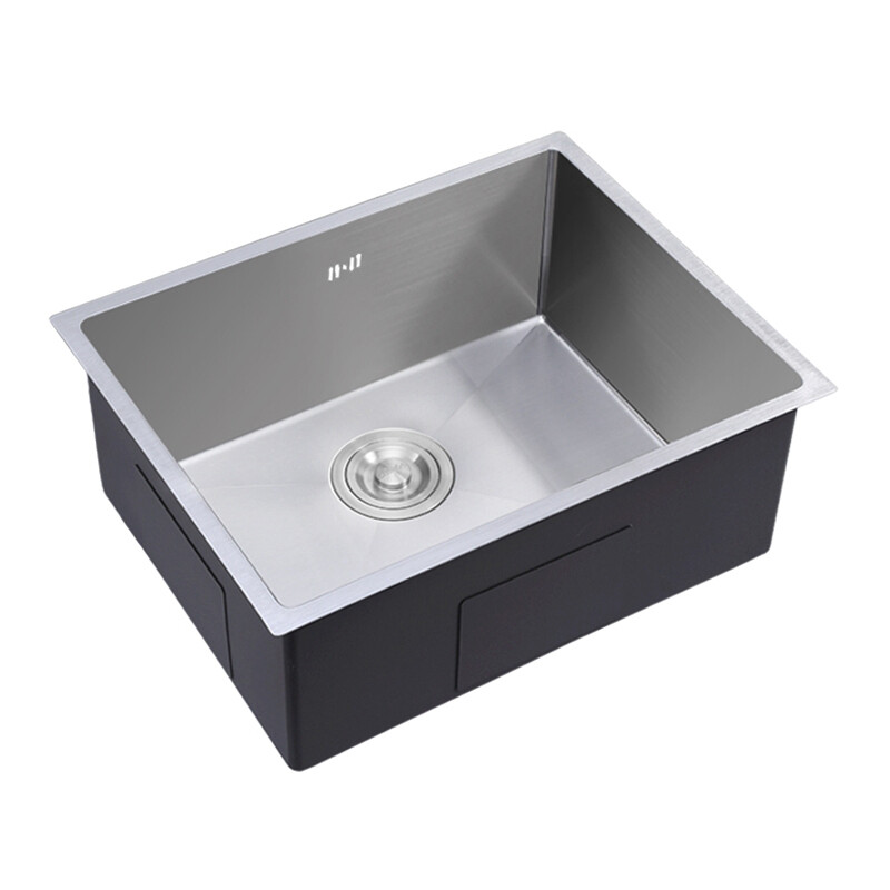 304不锈钢手工水槽小单水槽套餐厨房洗菜盆洗碗池加厚台下单水槽4