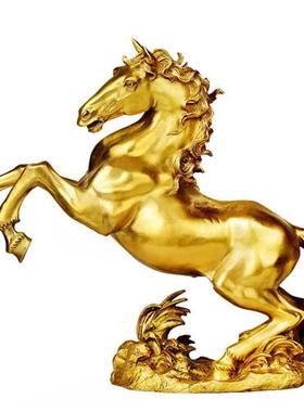 铜马摆件马到成功生肖马办公室客厅酒柜玄关装饰摆饰送领导礼品