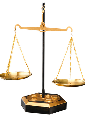 复古天平秤摆件轻奢高档律师办公室桌面装饰客厅玄关酒柜书房摆设