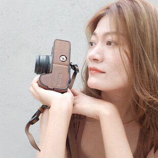 JX富士XH2相机壳XH2S保护套相机包皮套真皮配件手柄复古相机套