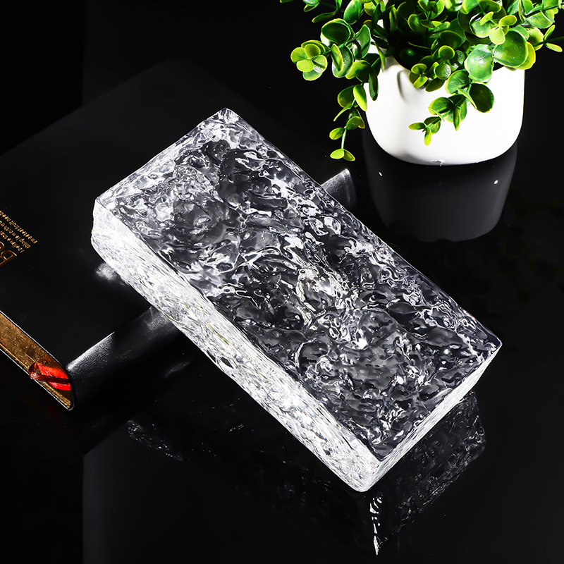 超白玻璃砖水晶砖块方形化妆室艺术屏风网红隔断墙实心玻璃钻透明