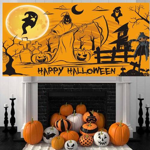 极速Happy Halloween Large Banner Hangings Extra Large Banner