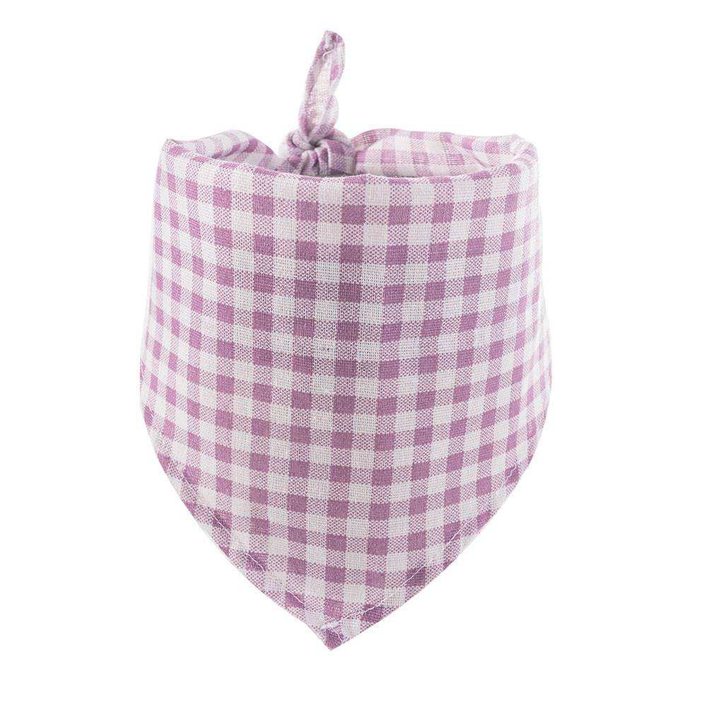 Amazon 2021 New Pet Lip Wipe Fashion Check Dog Neck Set Cat