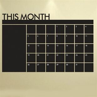 chalkboard 极速wall wall calendar month sticker this