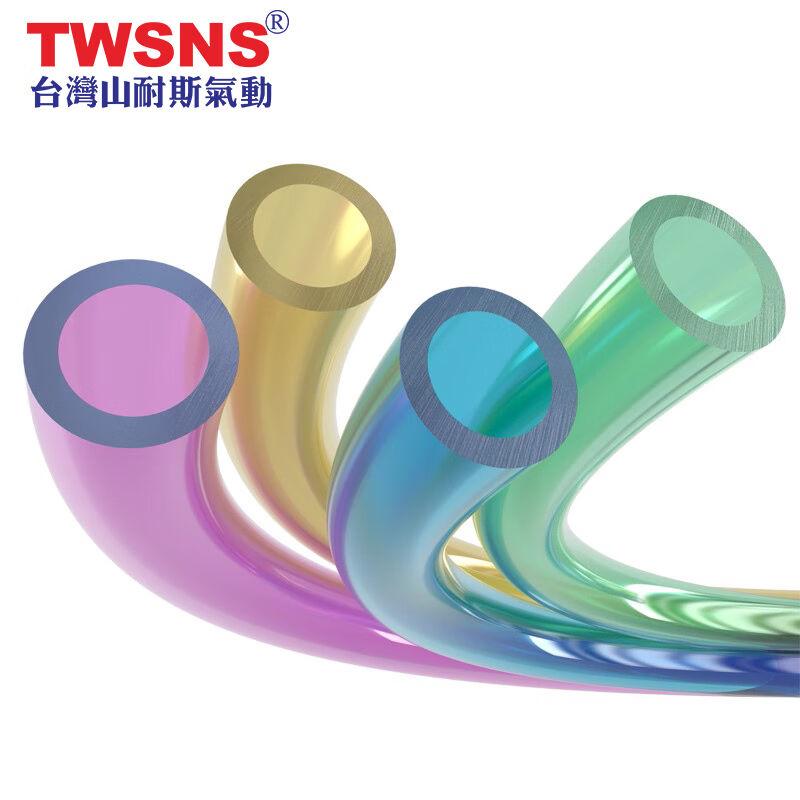 山耐斯(twsns)PU气管耐水解空压机气动软管绿色透明WPU10*6.5/100