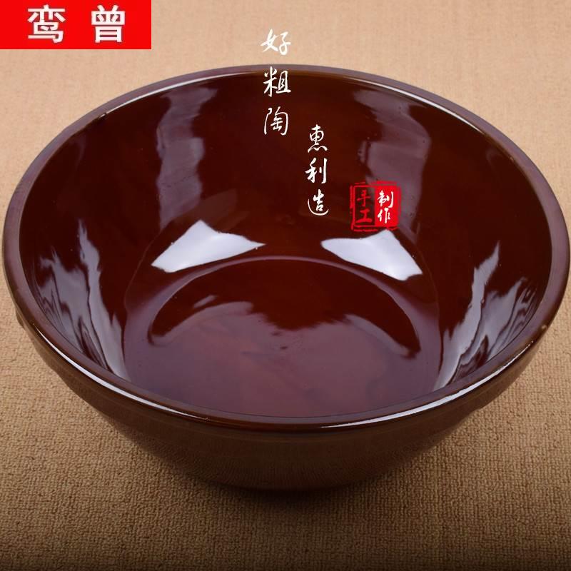 和面盆陶瓷家用活面磁盆厨房揉面不沾面发面盆洗菜盆活面盆老式