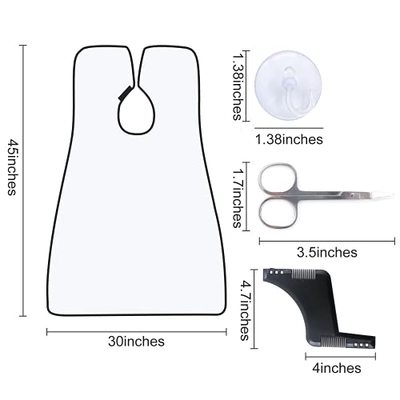 Beard Bib Apron Kit  Men Shaving Apron Beard Hair Catcher Wa