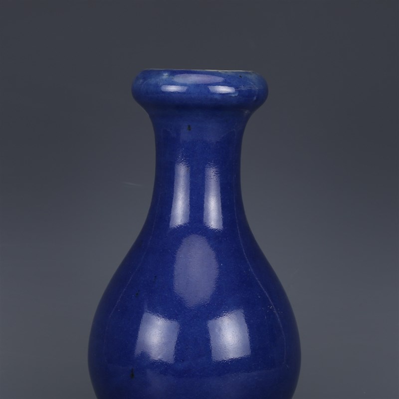 清乾隆祭蓝瓶 仿古瓷器 古董古玩旧货老货手工摆件收藏品