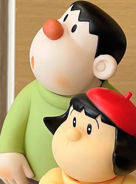 可爱胖虎客厅玄关桌面摆件潮流手办卡通装饰品电视柜酒柜家居礼物