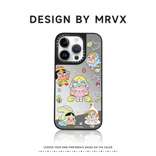 哭娃CryBaby适用苹果17promax手机壳新款 iphone15pro磁吸充电ip16补妆镜子14plus高颜值13pm卡通可爱12高级感