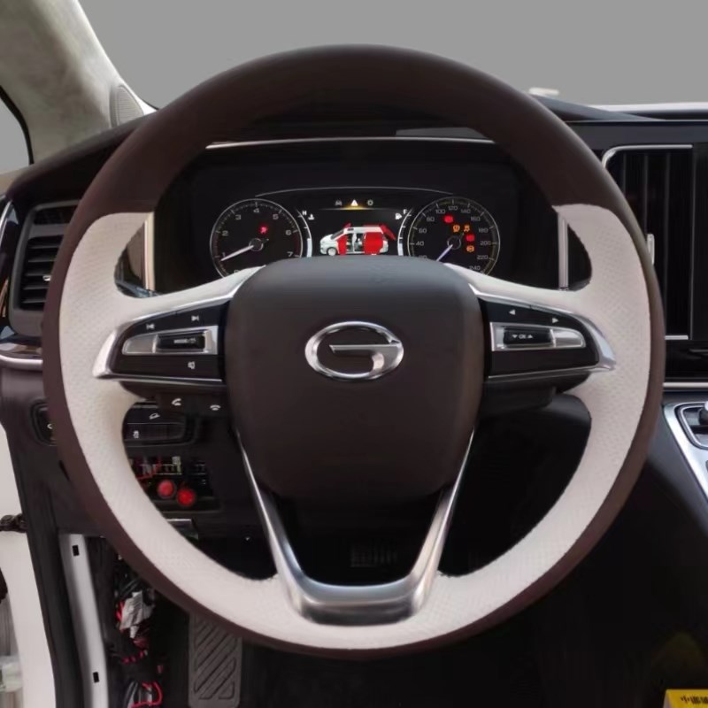 现货速发广汽传祺M8 E GS8方向盘套手缝M6 GA8 GA6 GS4 把套