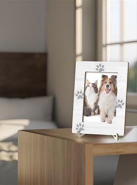 快速发货宠物纪念相框猫s咪狗狗离世纪念照片永久陪伴木质照片摆