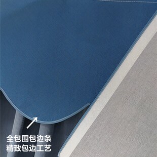 罗马杆窗帘上方顶部漏光魔术贴自粘全遮光挡光窗幔帘头帘幔成品