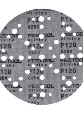 FESTOL德抛国无品牌/费托干磨砂纸6寸48孔1O50mm橄斯榄石背绒打磨