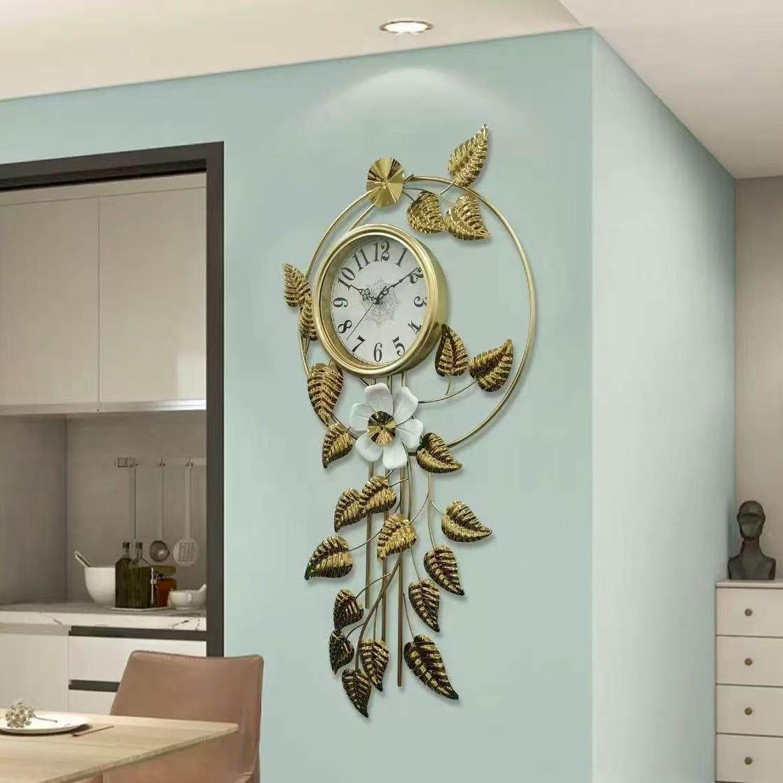 新款钟挂钟挂钟客厅时尚创意时挂钟表简约墙上家用装饰玄关墙表挂