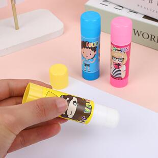 跨境创意卡通固体卡通固体胶棒高粘固体胶童儿生学工手胶白色固体
