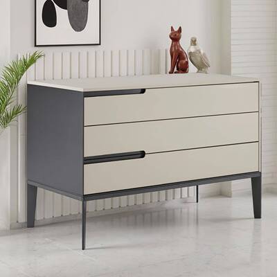 意轻奢五柜钢琴烤漆三斗斗柜床头柜卧室电视物柜储柜Y-0924收式纳