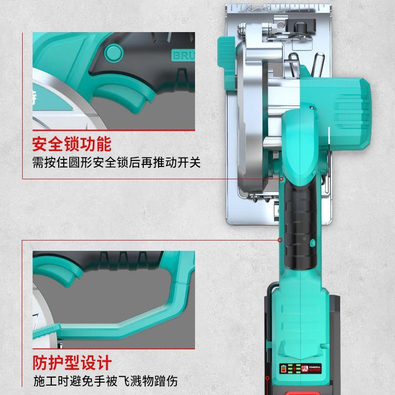 大功率单5手锯5木寸.电圆锯锂电圆盘锯石材切割机工140无品牌/多