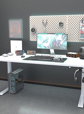 智能可调节电自升降桌全动升46630降电桌脑升降办公桌电竞桌升动