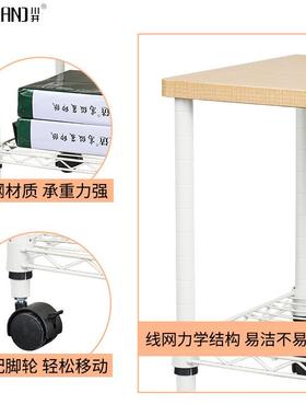 双层白色喷粉打印机架多印机架办桌层主CJ-B1542机复箱收公纳置物