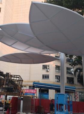 拉游膜膜结伞构户外张拉膜膜结构停棚户外乐园叶子车95923拉膜伞