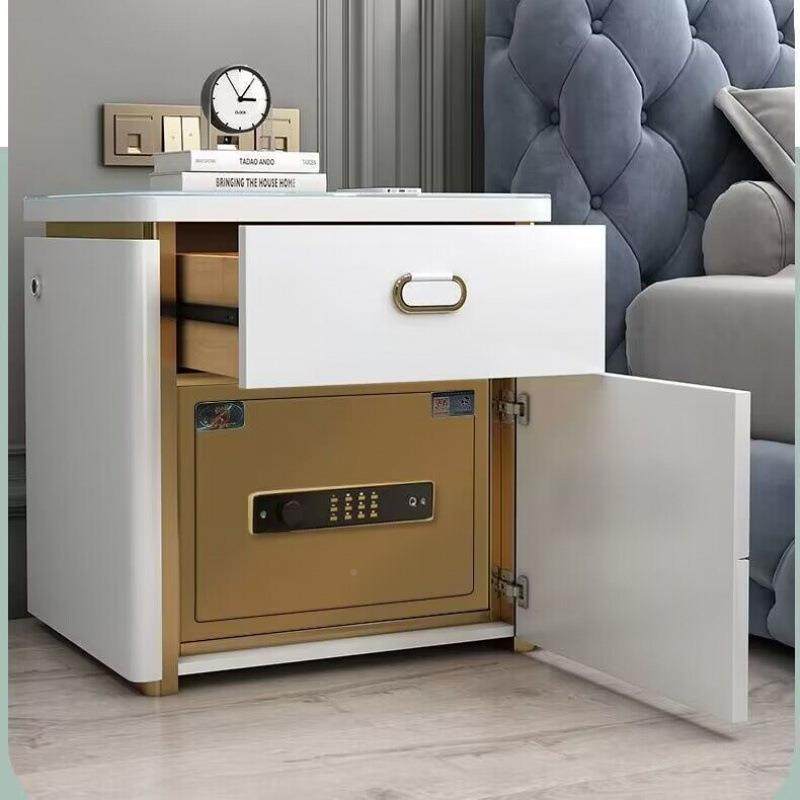 虎牌智纳17134能床头柜保险柜一体箱简约现无线充电烤漆卧代室保