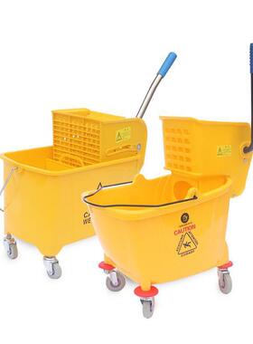 大容173单桶榨水车家用店加厚压酒式拖把桶商用清洁免量手手洗挤