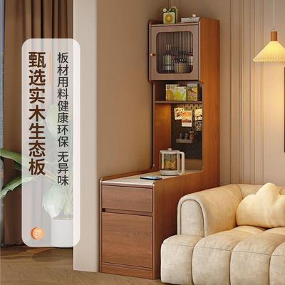 实靠边柜墙木收纳柜沙发边几边柜家侧494用客厅夹缝收纳储物柜置