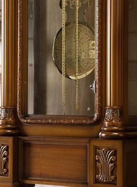 姆国赫BZI欧勒机械落地钟客厅家用美式座式钟台式坐钟复古老式摆