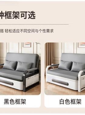 205伸床沙发床折叠2床多功能可折叠用新款客缩厅阳两PIT台单人小