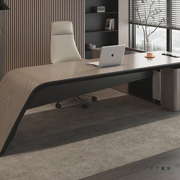 轻奢感办公桌老板桌椅组合简约现代总裁桌办公室经理桌