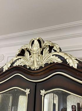 法式酒柜欧式25675宫高廷客厅实木雕隔花款断柜门四厅门组装柜隔