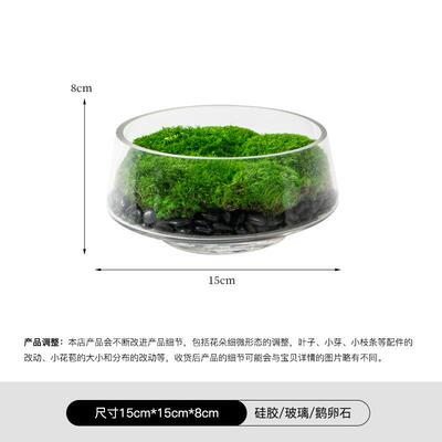 生仿真GJG绿花盆景永苔花艺植酒店大堂新中式会议桌藓盆栽洽谈桌