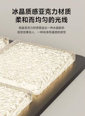 意式轻2奢客厅吸灯205年新款创意大方气艺72849术主灯块格子顶灯