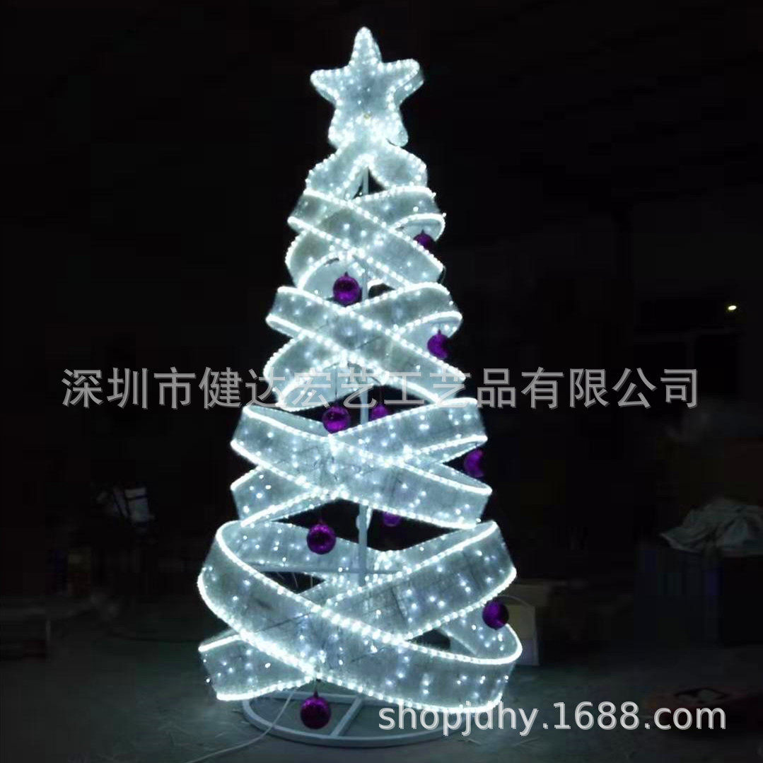 圣诞树源头厂家圣诞节装饰商场酒店圣诞美陈圣诞鹿拉车