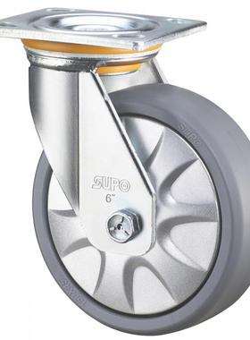 4寸承重型VHE刹车灰色P万向脚轮ZP07S-001D-10-11带2