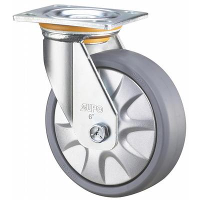 4寸承重型VHE刹车灰色P万向脚轮ZP07S-001D-10-11带2