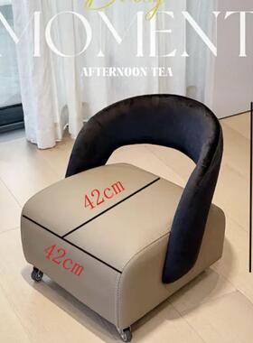 家用溜溜溜溜椅儿沙童沙发凳家务凳阳台发椅QDK移凳可动沙发椅沙