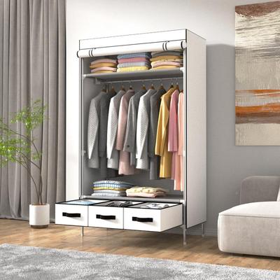 简简易柜出租房用布柜OOM钢管加粗加固家用现代约衣衣结实耐用挂